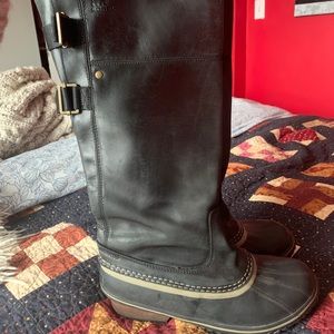 Sorel tall black boots